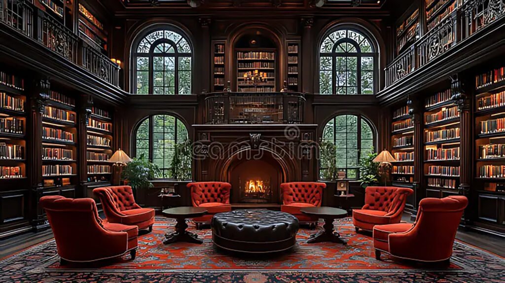 formal library in the endless books of childhood